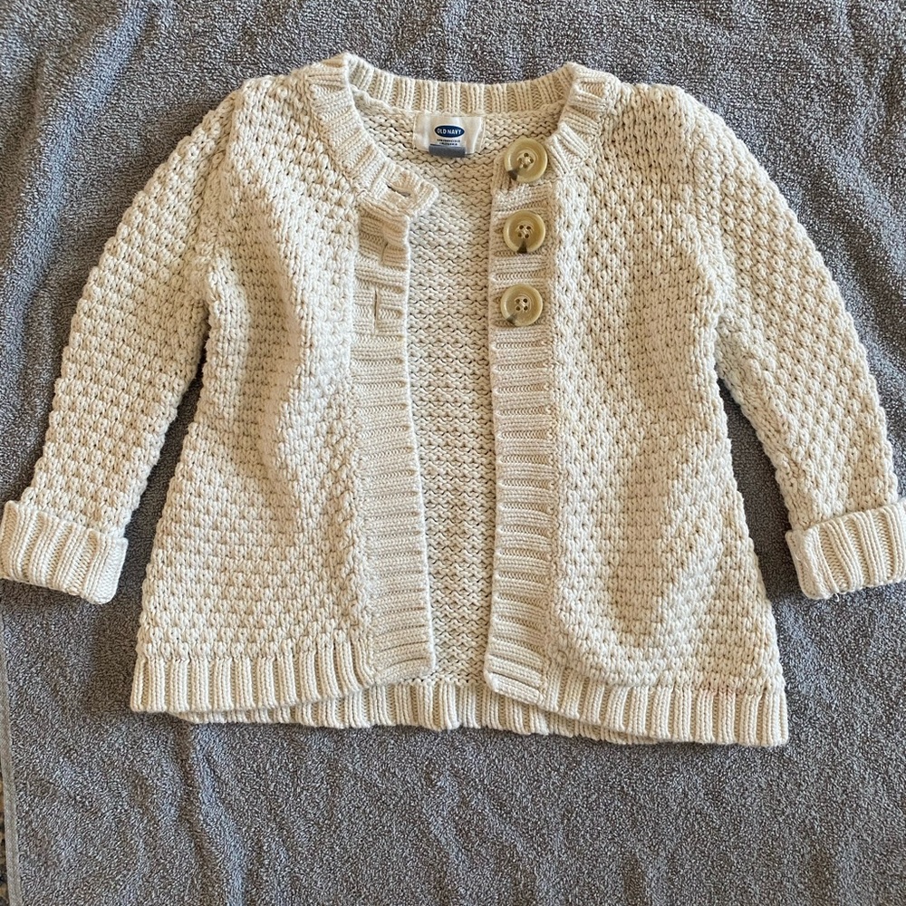Old Navy 2T Cream colored Cardigan